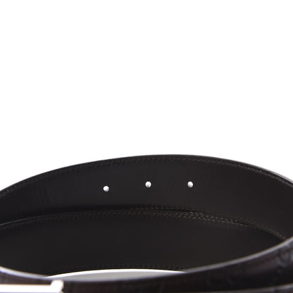 Gucci Guccissima Signature Belt 85 34 Dark Brown 3 of 5