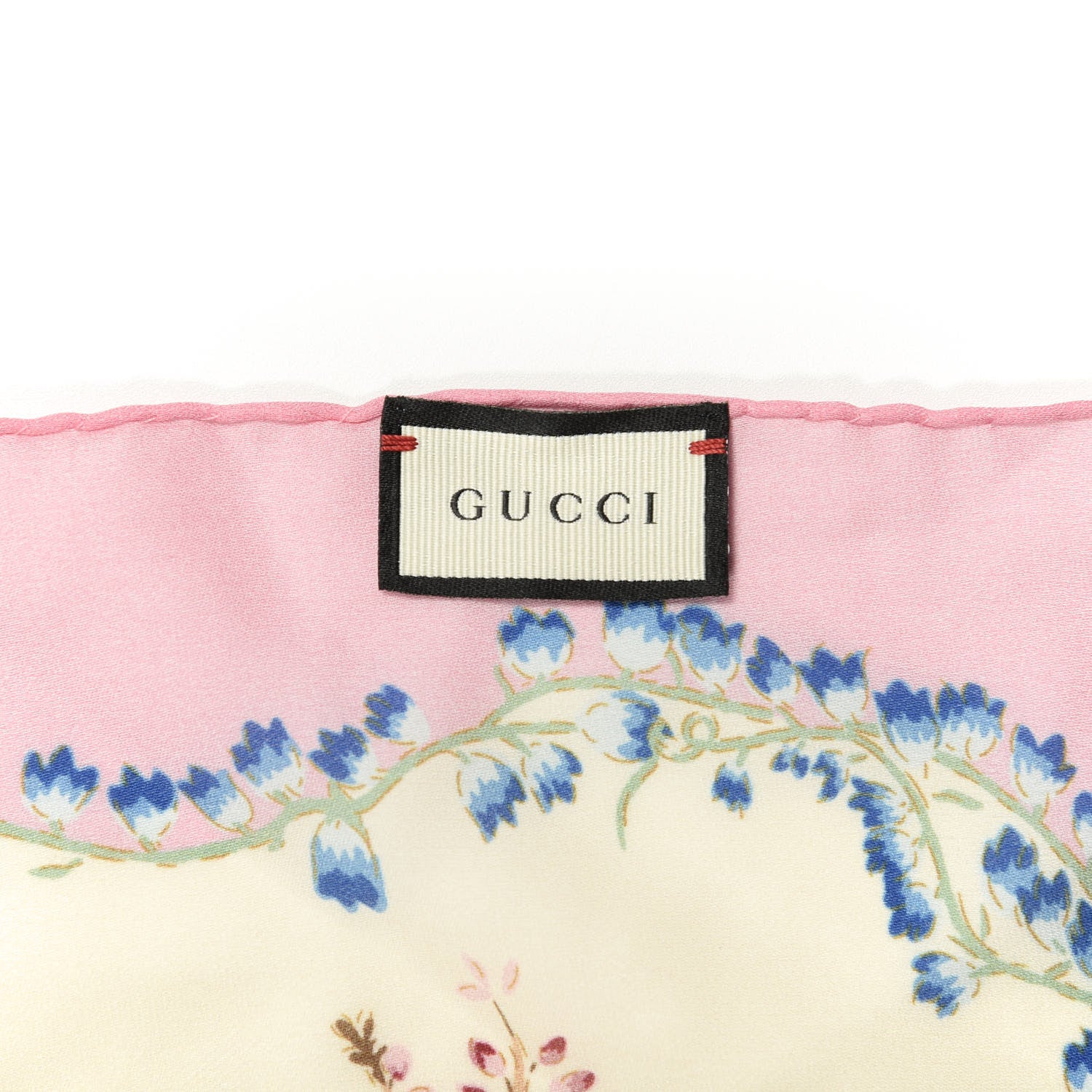 Gucci Silk Provence Scarf Ivory Pink 3 of 4