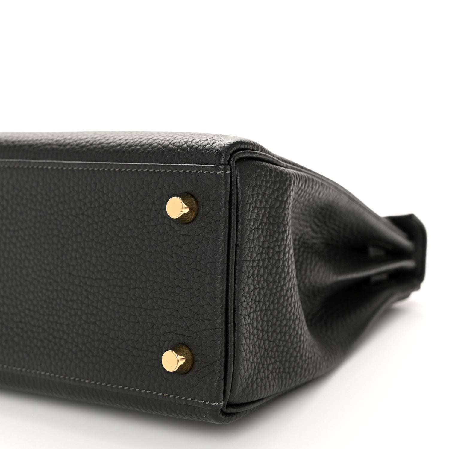Hermes Togo Horseshoe Kelly Retourne 25 Black 10 of 11