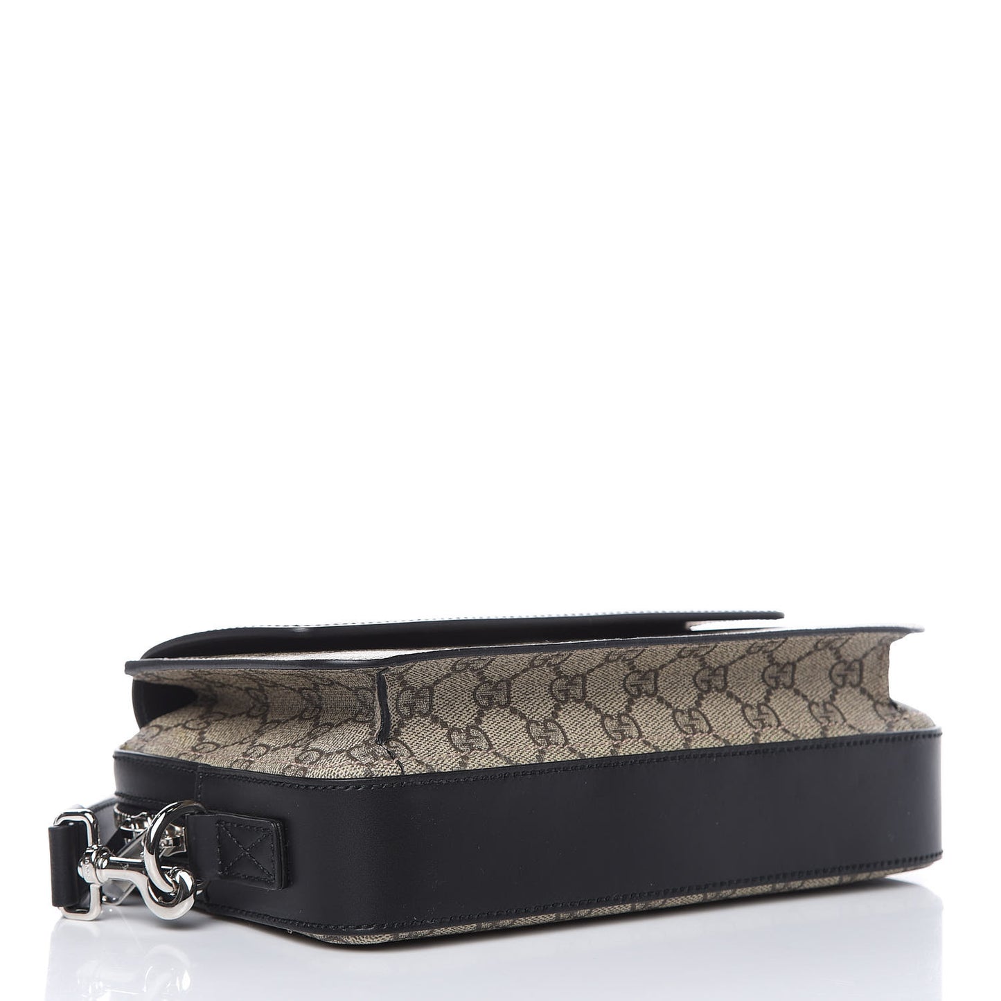 GG Supreme Monogram Mens Eden Wristlet Black
