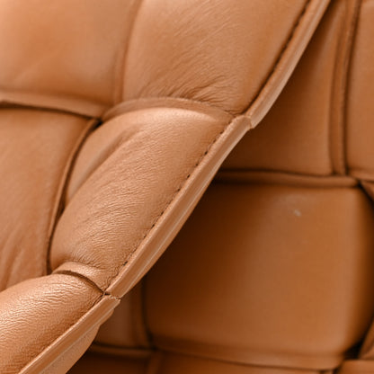 Bottega Veneta Lambskin Maxi Intreccio Padded Chain Cassette Crossbody Bag Caramel 11 of 14