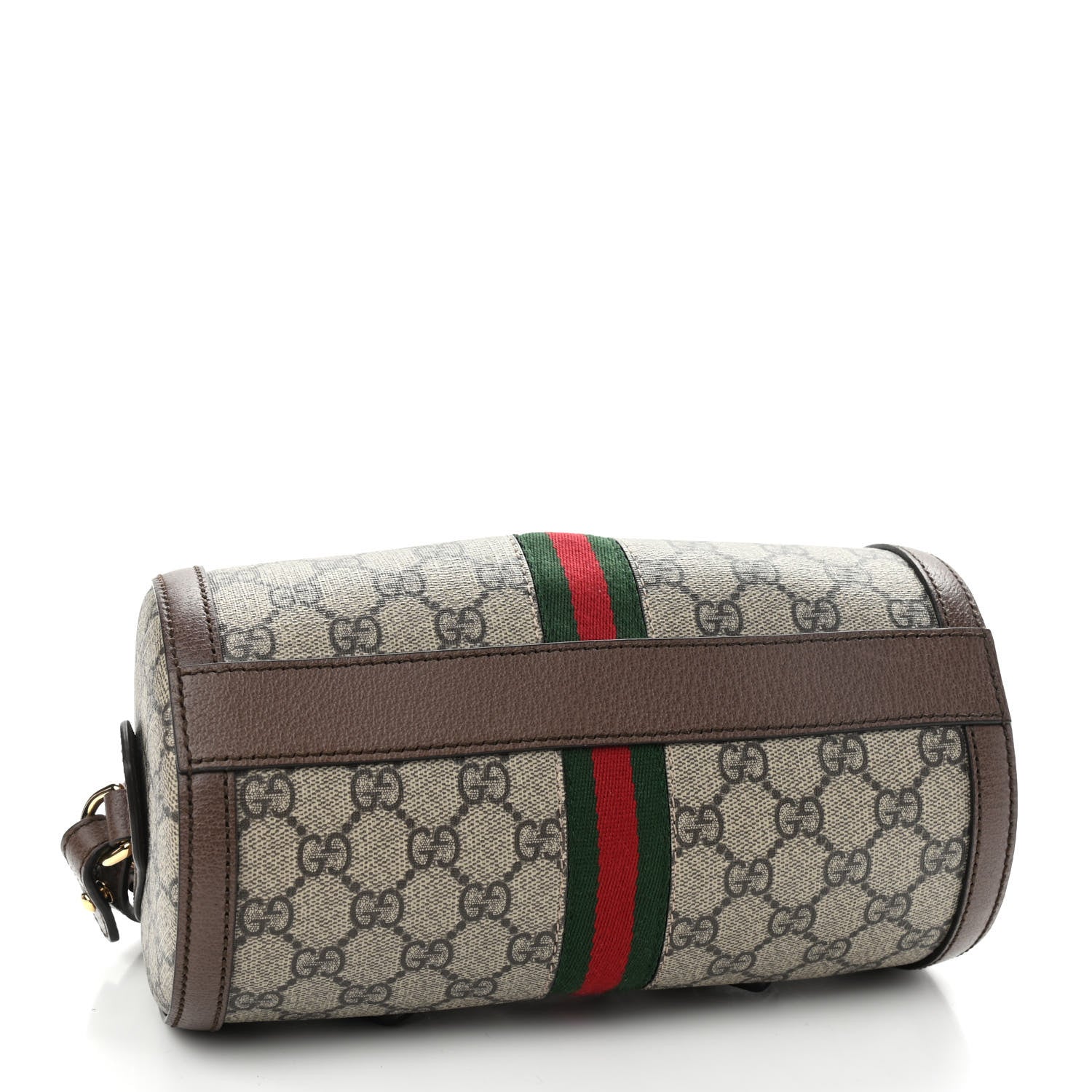 Gucci GG Supreme Monogram Web Small Ophidia Boston Bag Beige New Acero 4 of 10