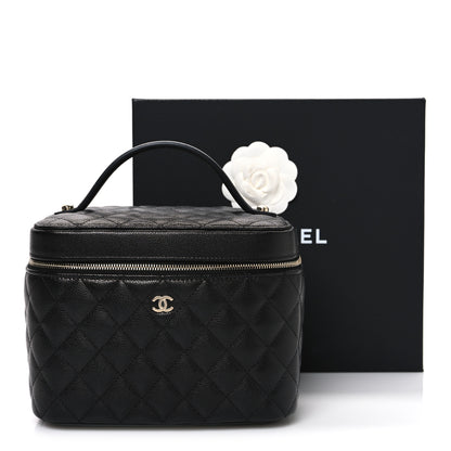 Chanel Caviar Quilted Large Vanity Pouch Black 13 of 13