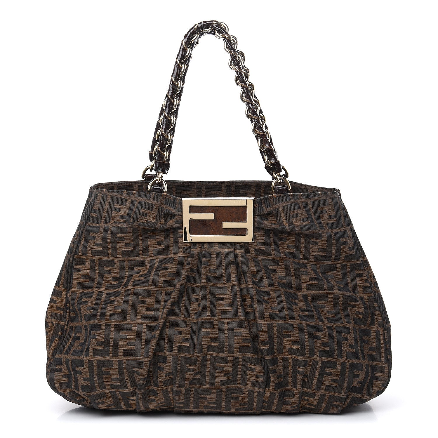 Fendi Zucca Mia Tote Tobacco 1 of 19