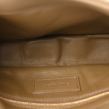 Saint Laurent Padded Lambskin Le 5 A 7 Hobo Dark Peanut 5 of 10