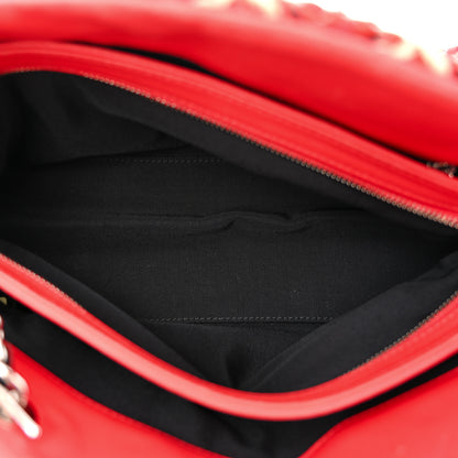 Chanel Patent Hand Embroidered Just Mademoiselle Red 6 of 13