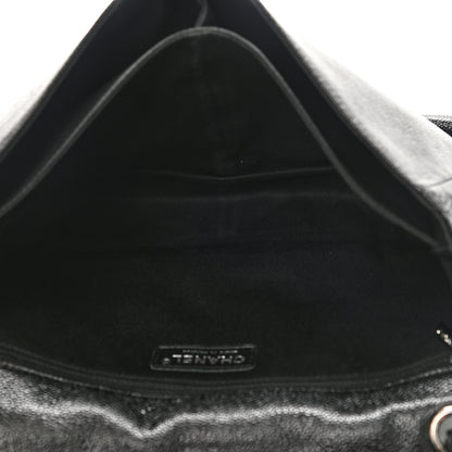 Chanel Grained Calfskin Medium Natural Beauty Flap Black 4 of 9