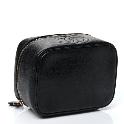Chanel Caviar Vanity Cosmetic Case Black 3 of 4