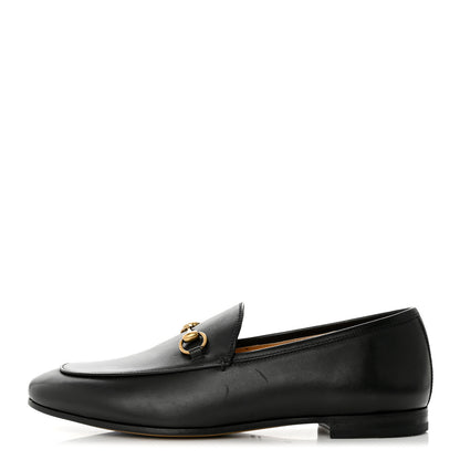 Gucci Lambskin Womens Brixton Horsebit Loafers 39 Black 1 of 9