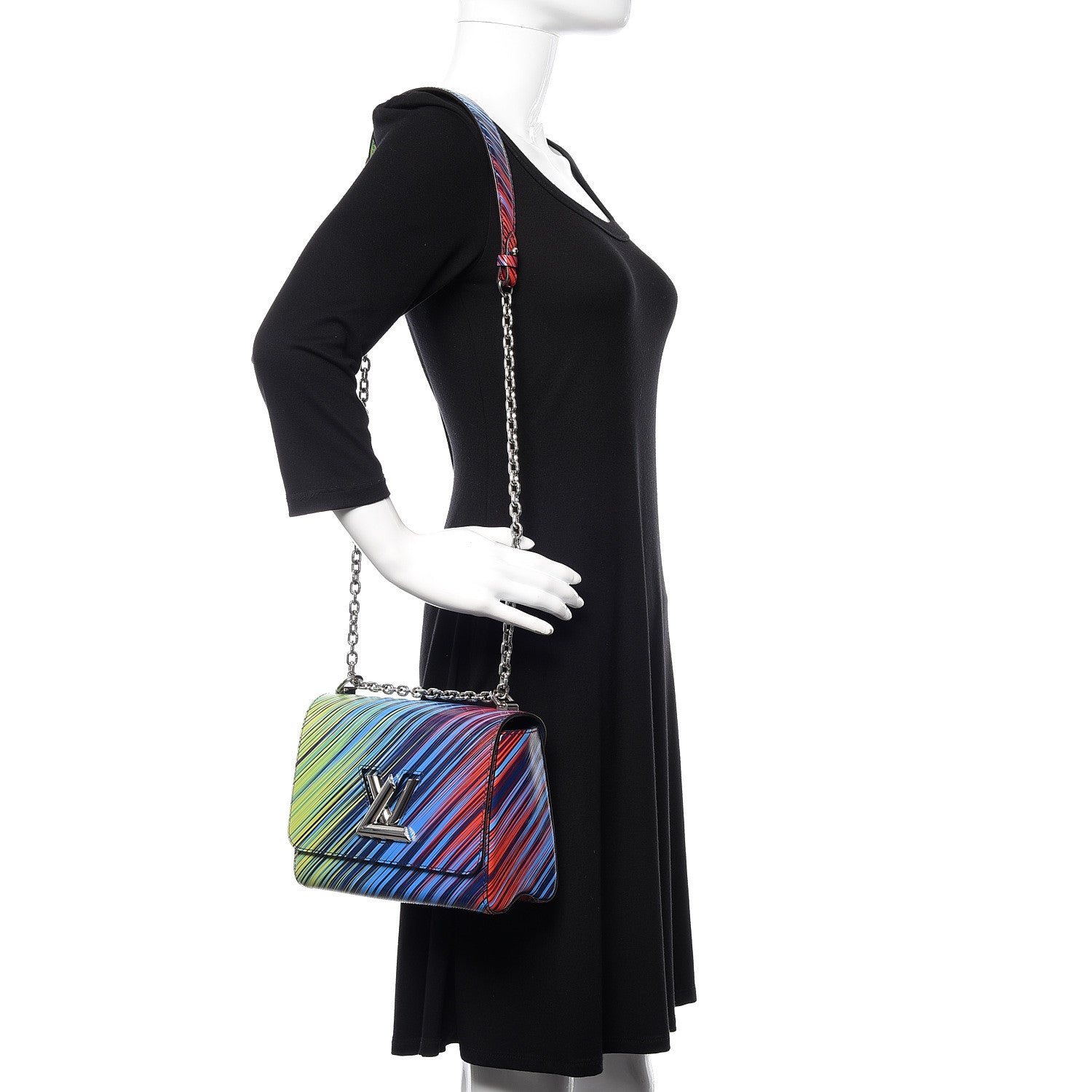 Louis Vuitton Epi Tropical Twist Shoulder Bag MM Vert Rouge 2 of 8