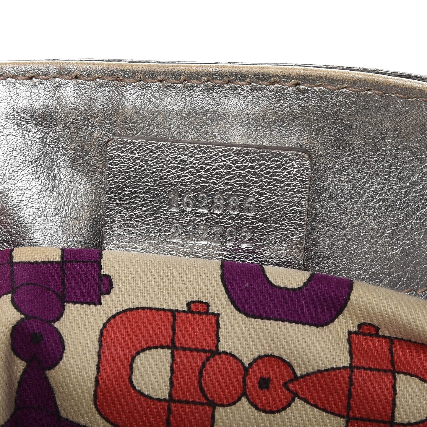 Guccissima Medium Britt Tote Silver