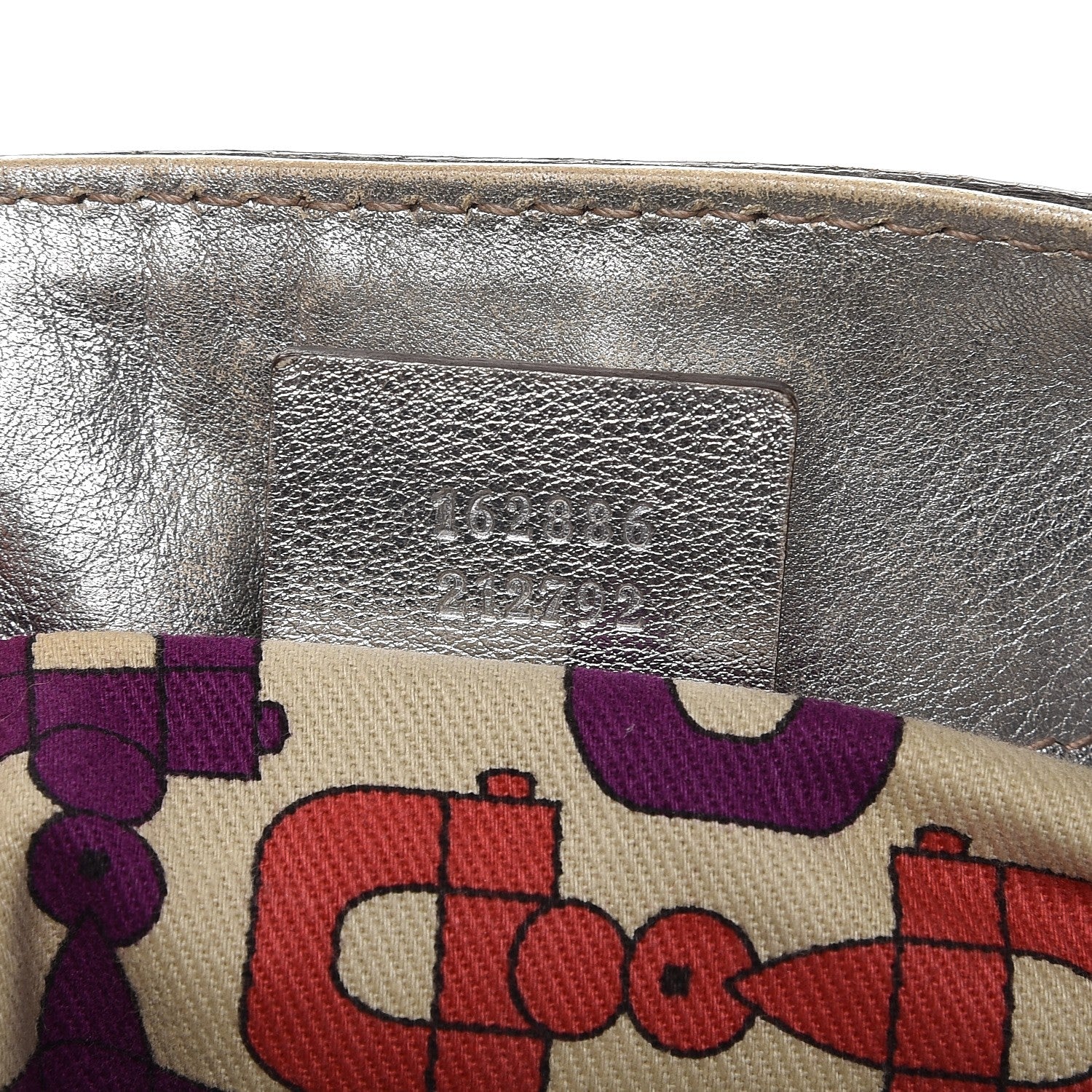 Gucci Guccissima Medium Britt Tote Silver 9 of 17