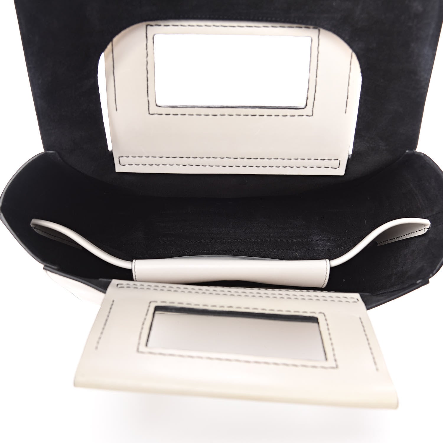 Celine Natural Calfskin Small Square With Pocket White 5 of 16