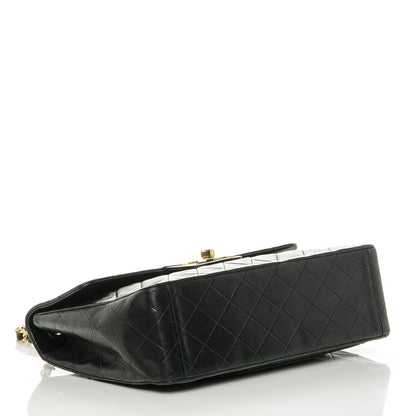 Chanel Lambskin Quilted XL Jumbo Single Flap Black 4 of 8