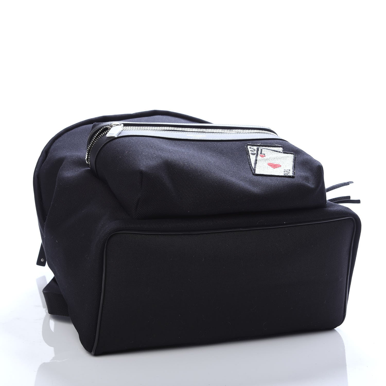 Saint Laurent Canvas SL Playing Cards City Backpack Black 3 of 9