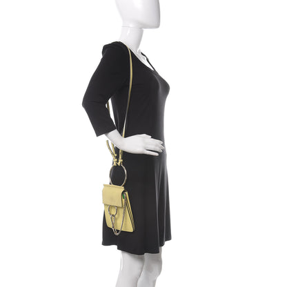 Chloe Suede Calfskin Mini Faye Bracelet Bag Lemonade 3 of 12