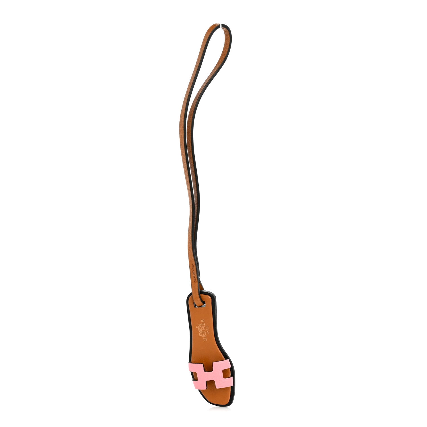 Hermes Epsom Butler Calfskin Hunter Oran Nano Bag Charm Rose Confetti Sable 1 of 5