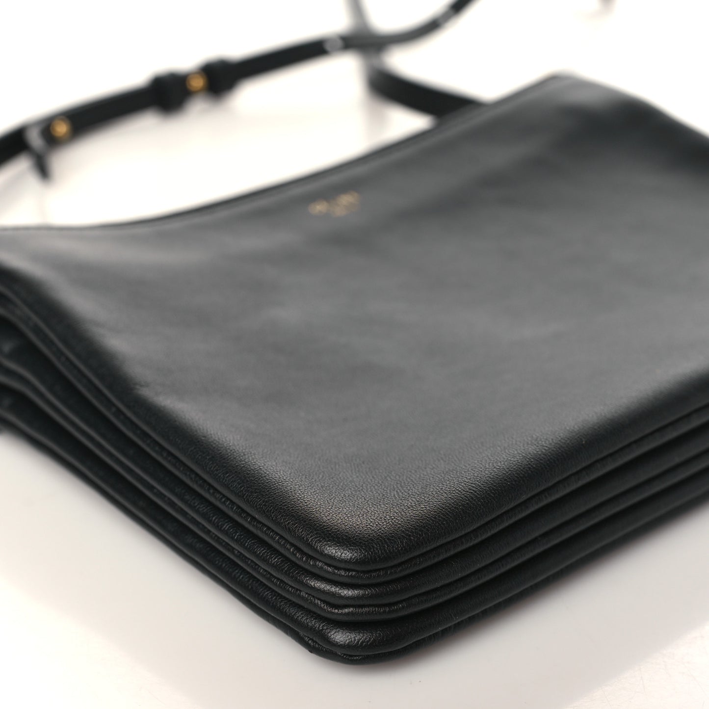Lambskin Small Trio Crossbody Bag Black