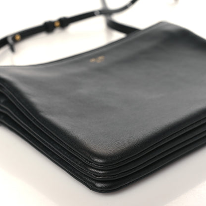 Celine Lambskin Small Trio Crossbody Bag Black 9 of 11