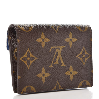 Louis Vuitton Monogram Compact Marie Wallet Blue 3 of 7