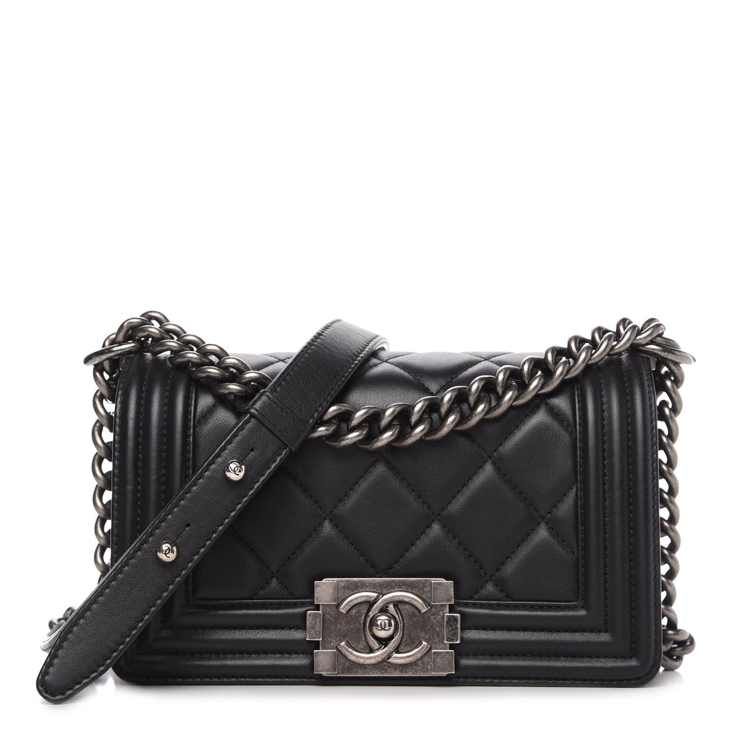 Chanel Calfskin Quilted Small Boy Flap Black 1 of 10