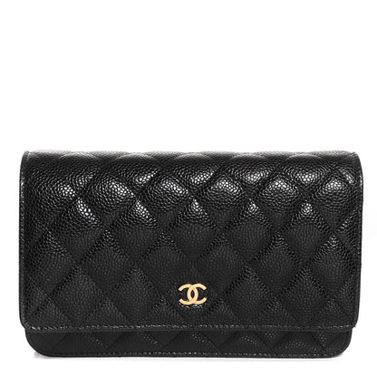 Chanel Caviar Quilted Wallet On Chain WOC Black 1 of 9