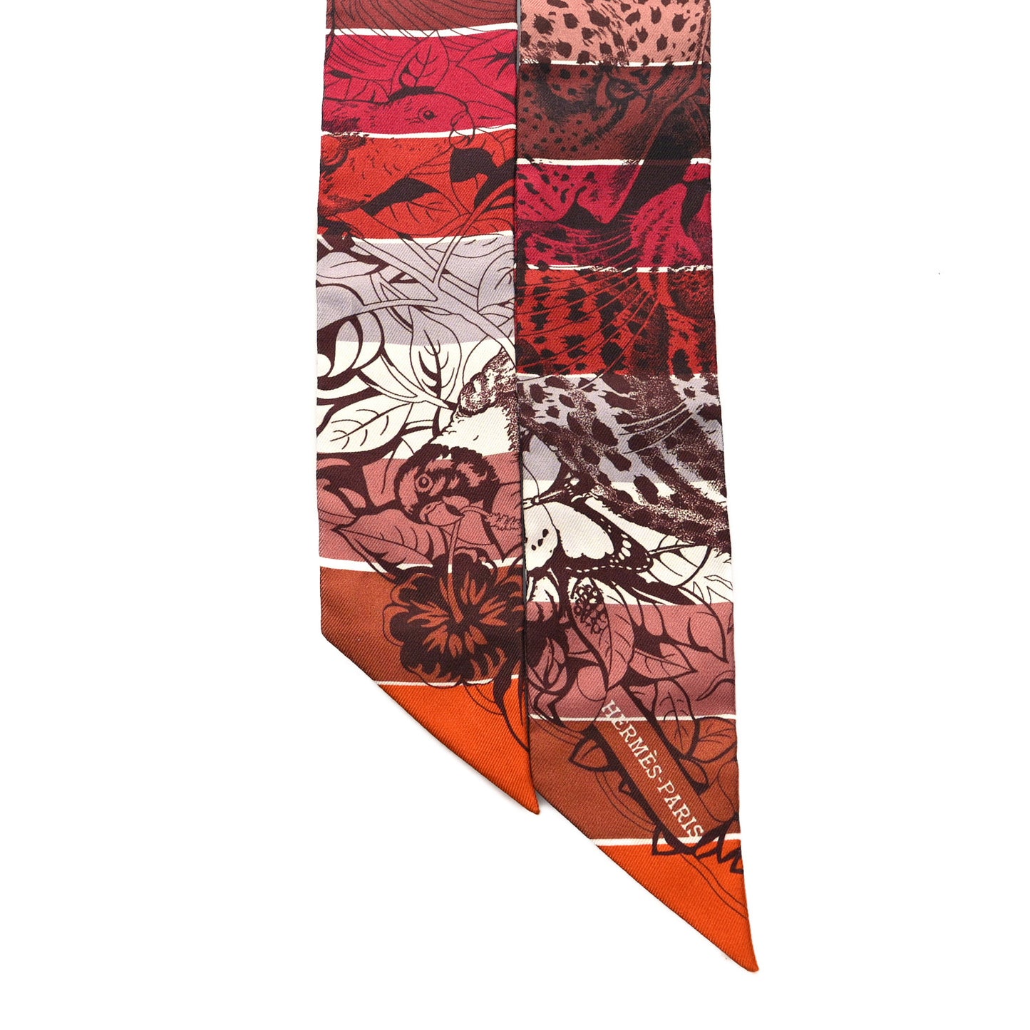Silk Jungle Love Rainbow Twilly Brun Brique Fauve