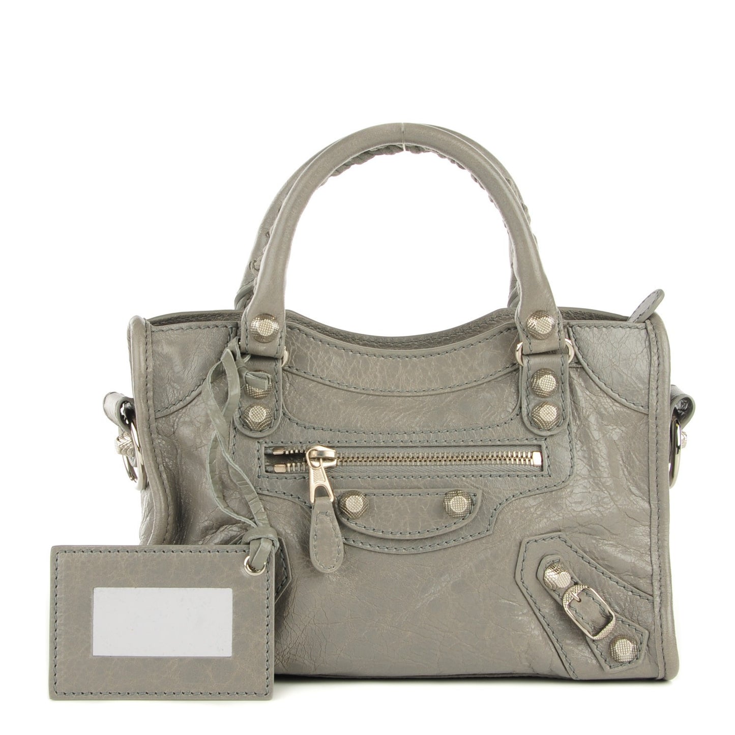 Agneau Giant 12 Silver Hardware Mini City Gris Pyrite
