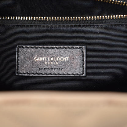 Saint Laurent Grain De Poudre Matelasse Chevron Monogram Shopping Bag Nude Powder 7 of 16