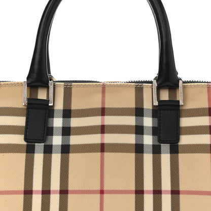 Burberry House Check Large Bowler Tote Black 8 of 17