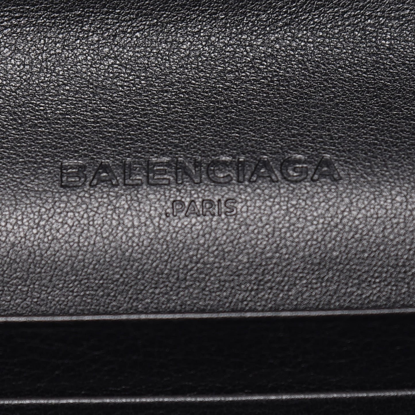 Shiny Calfskin Amp Plate Silver Hardware Money Wallet Black