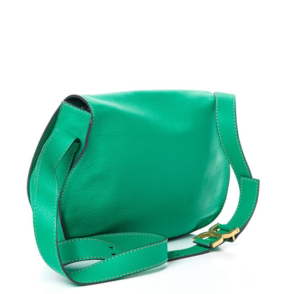 Chloe Grained Calfskin Medium Marcie Saddle Bag Jade 2 of 11