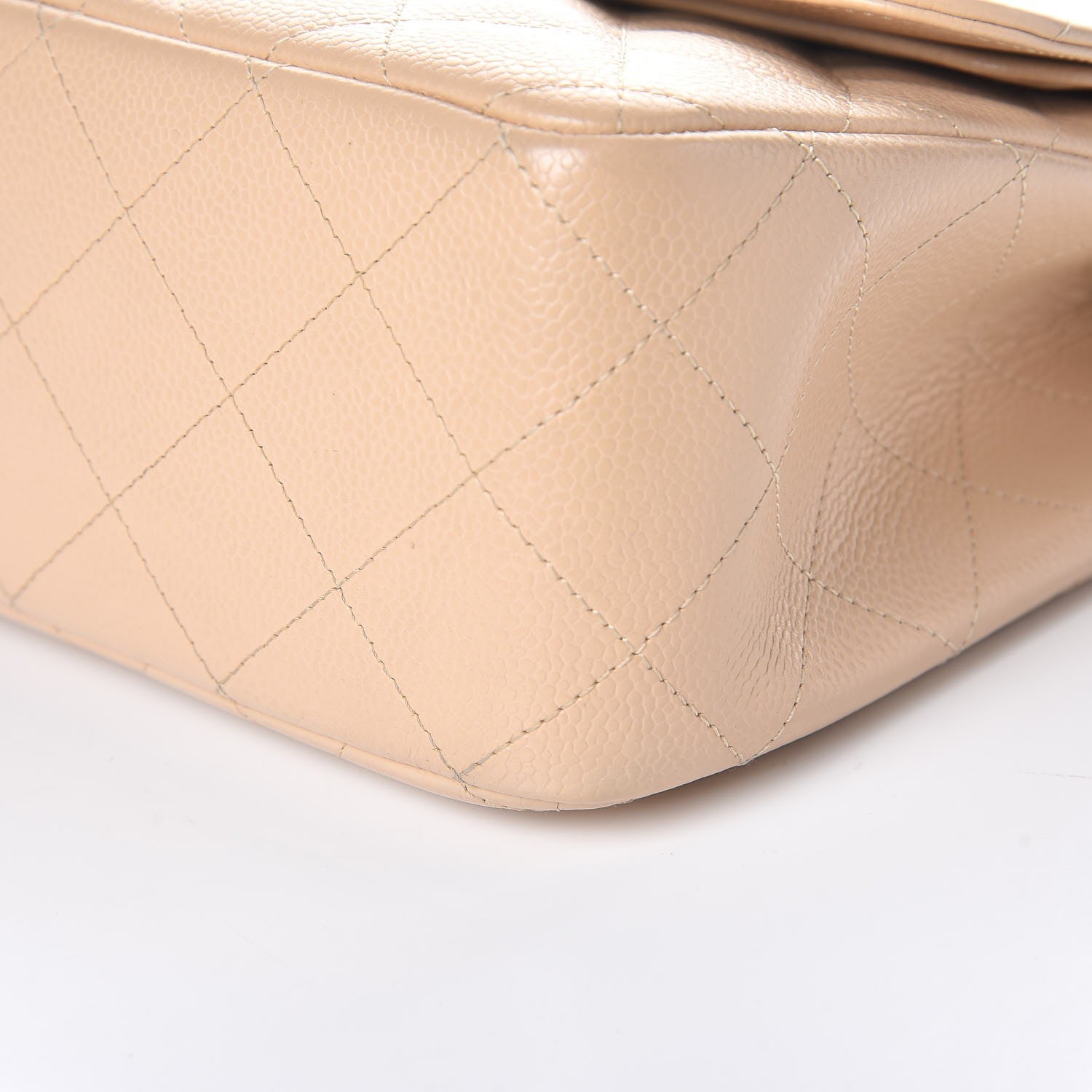 Chanel Caviar Quilted Jumbo Double Flap Beige Clair 12 of 12