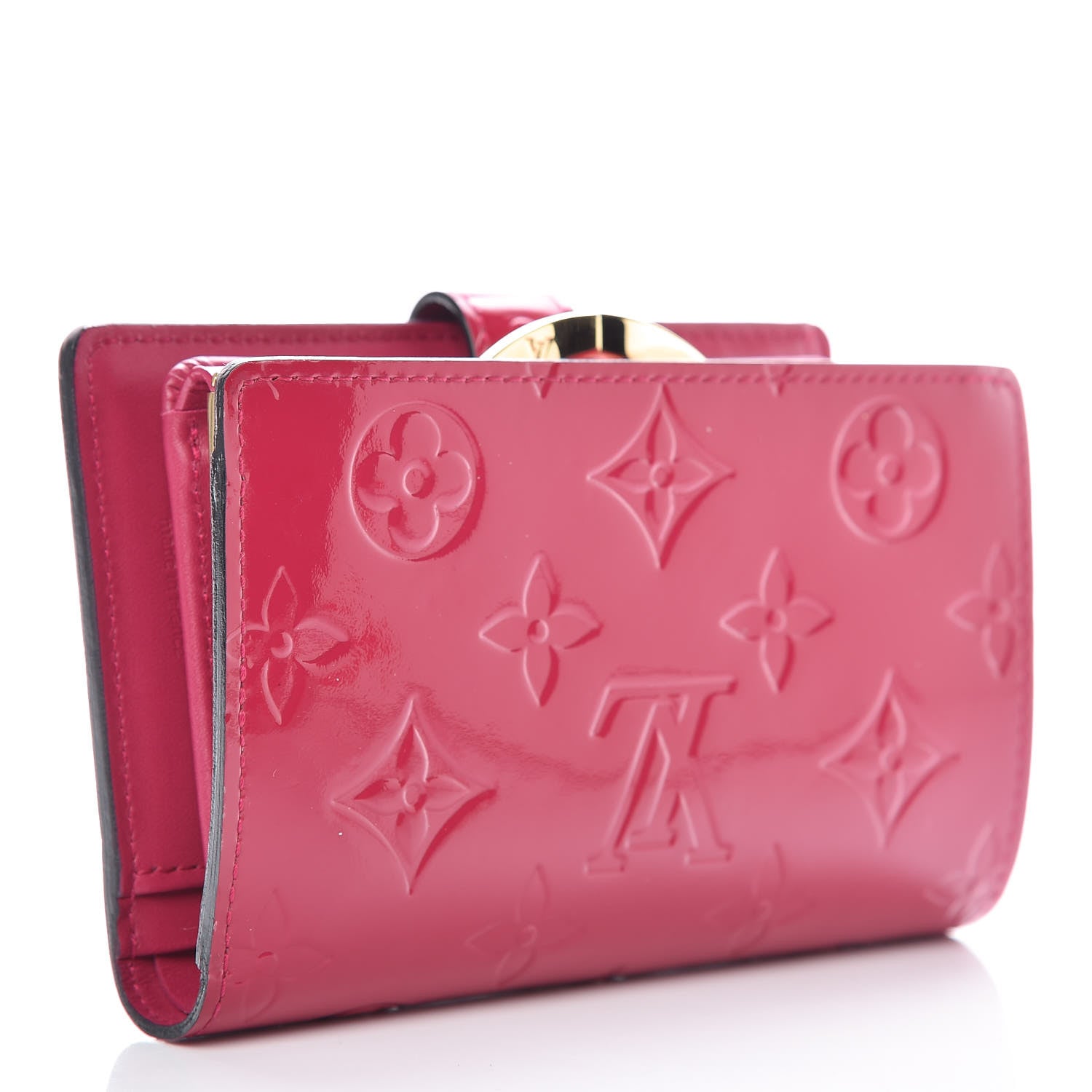 Louis Vuitton Vernis French Purse Wallet Rose Indien 3 of 8