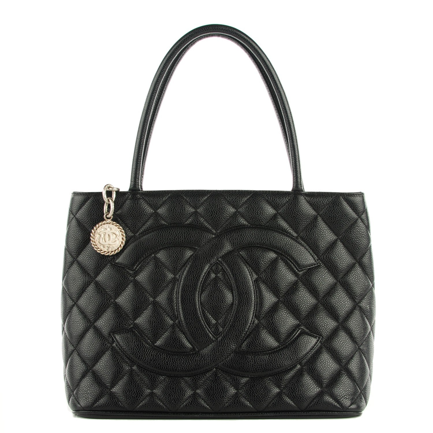 Chanel Caviar Quilted Medallion Tote Black 1 of 7