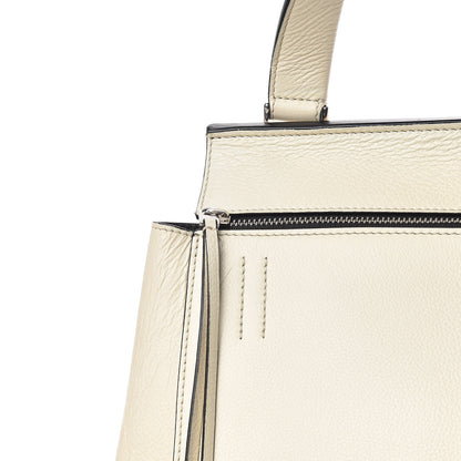 Celine Grained Calfskin Medium Edge Shoulder Bag Cream 11 of 18