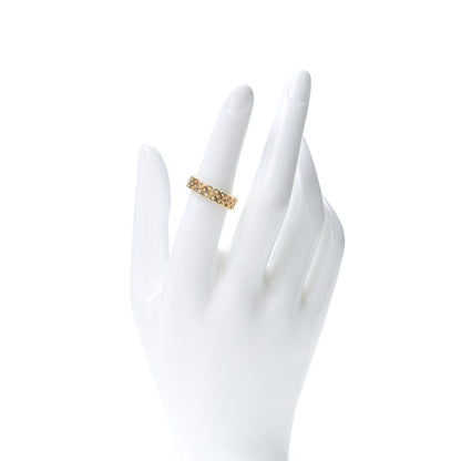 Gucci 18K Yellow Gold Thin Diamantissima Ring 53 6.25 2 of 5