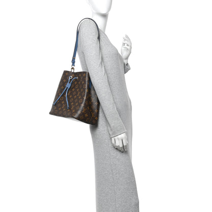 Louis Vuitton Monogram Neonoe MM Blue Jean 3 of 10