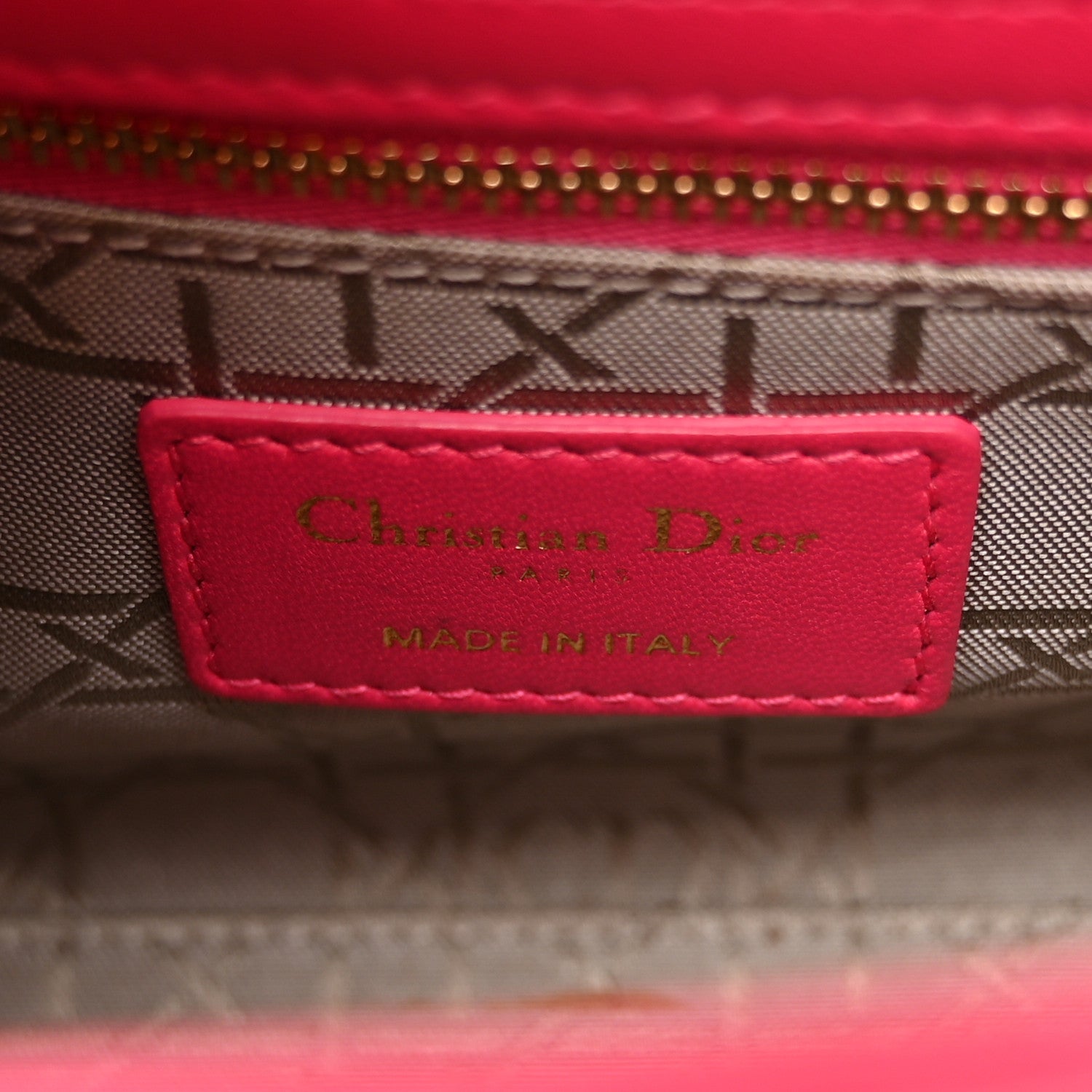 Christian Dior Lambskin Cannage Mini Lady Dior Hot Pink 7 of 15