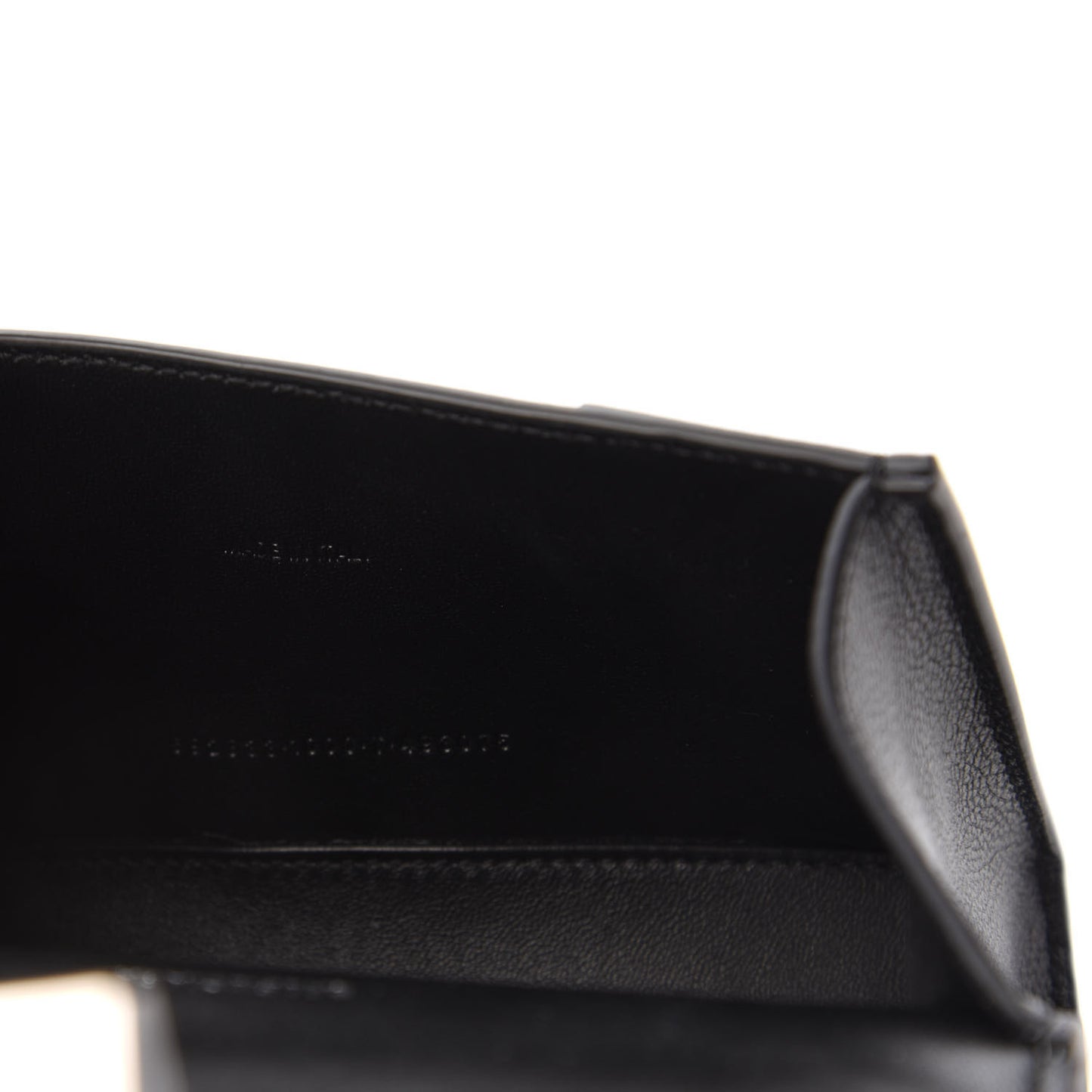 Grained Calfskin Hourglass Top Handle Bag XS Black