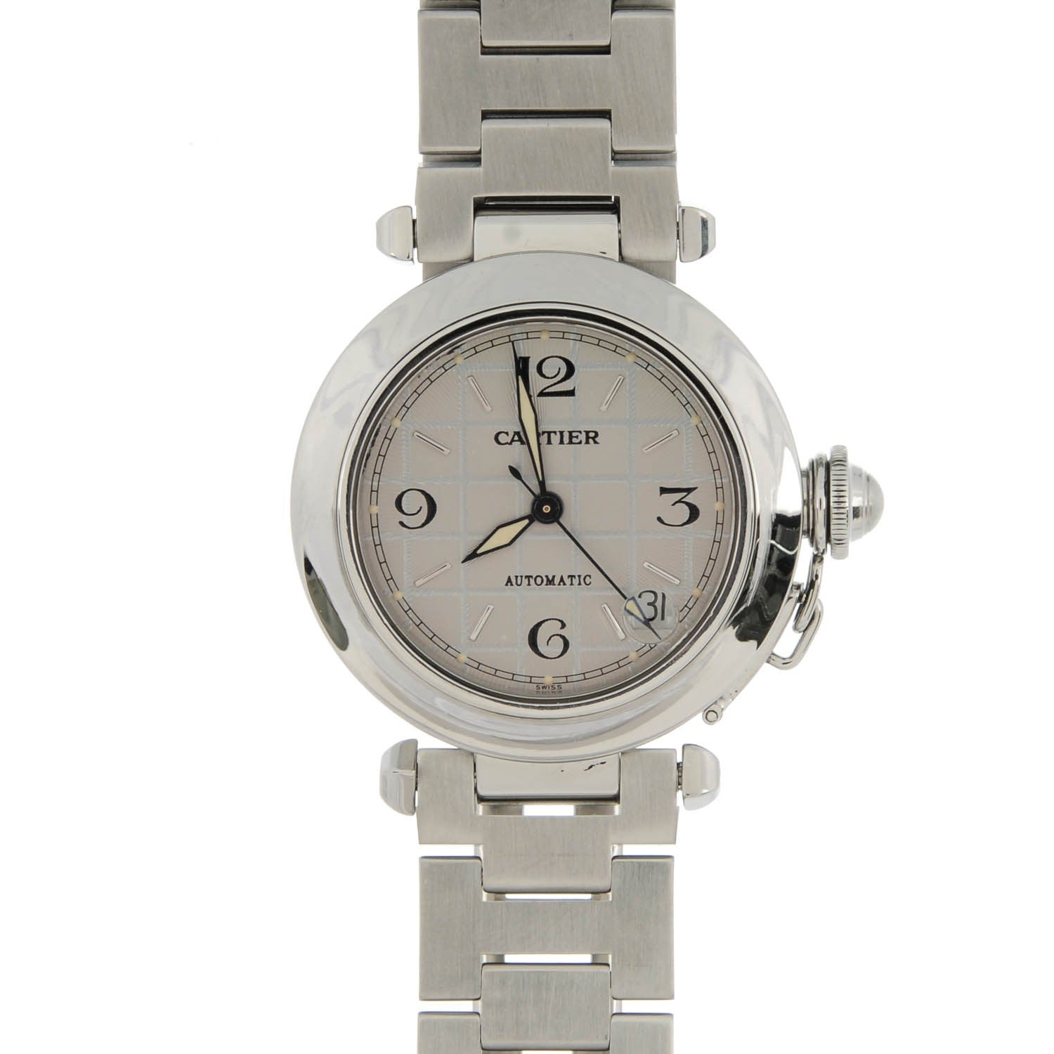 Cartier Stainless Steel 35mm Pasha C Automatic Watch 1 of 7