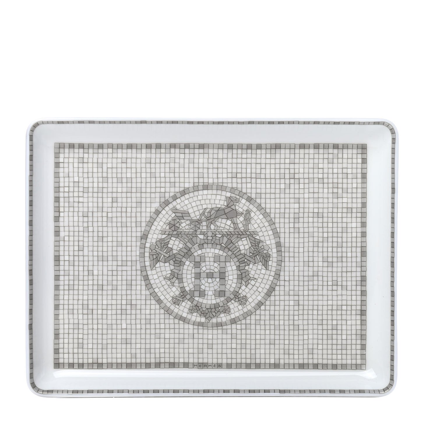 Porcelain Mosaique Au 24 Sushi Plate Platine