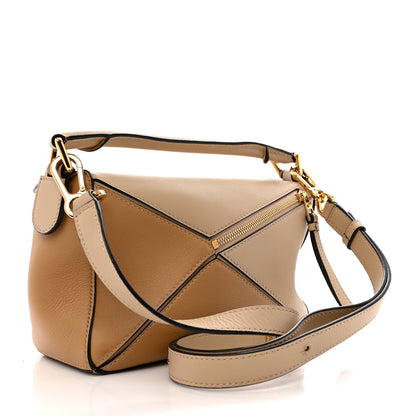 Loewe Calfskin Small Puzzle Bag Dusty Beige Soft White 3 of 13