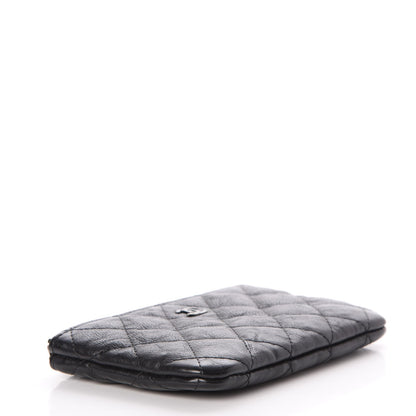 Chanel Crumpled Calfskin Quilted Small Cosmetic Case So Black 4 of 8