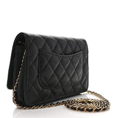 Chanel Caviar Quilted Wallet on Chain WOC Black 3 of 9