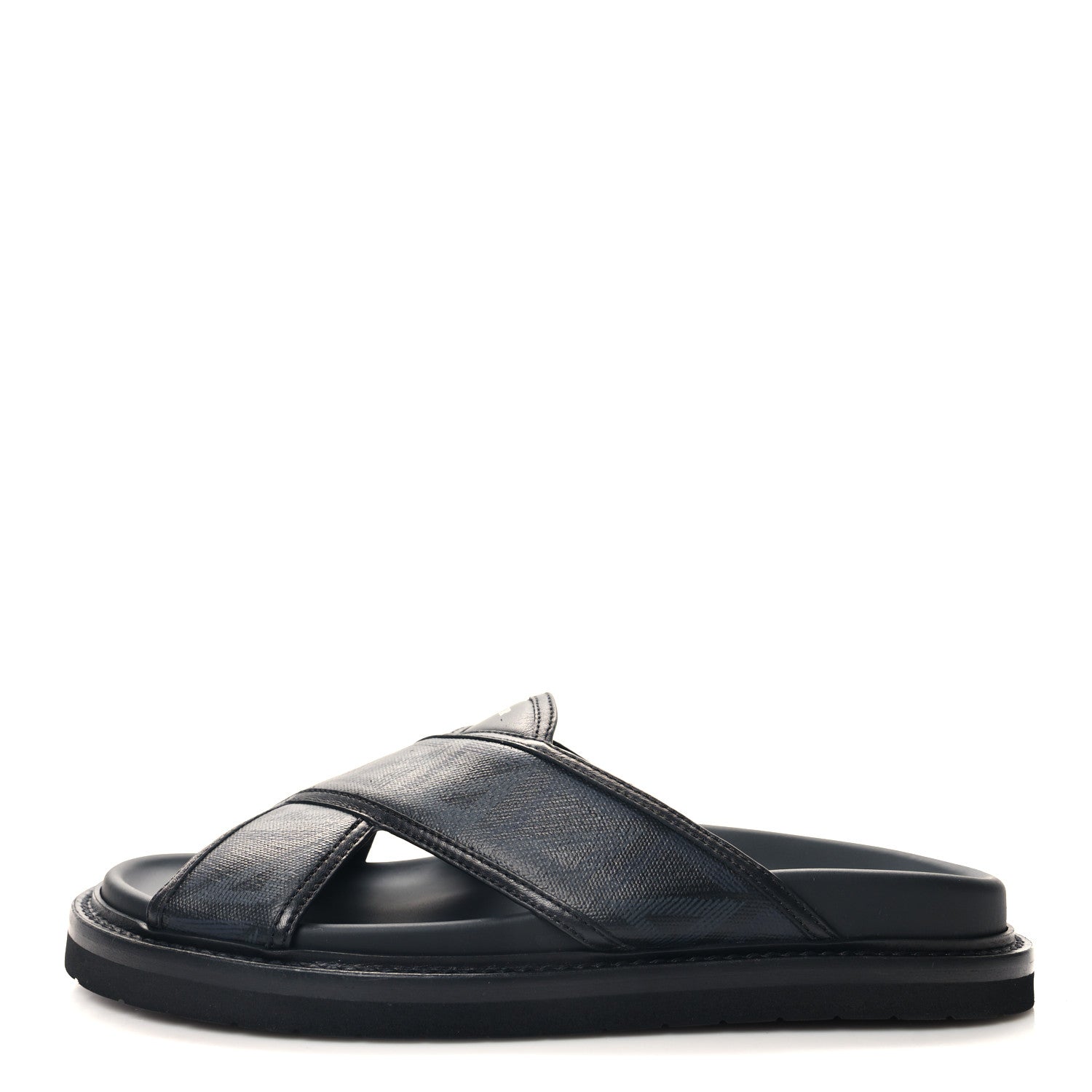 Christian Dior Coated Canvas CD Diamond Mens Aqua Sandal 40 Blue