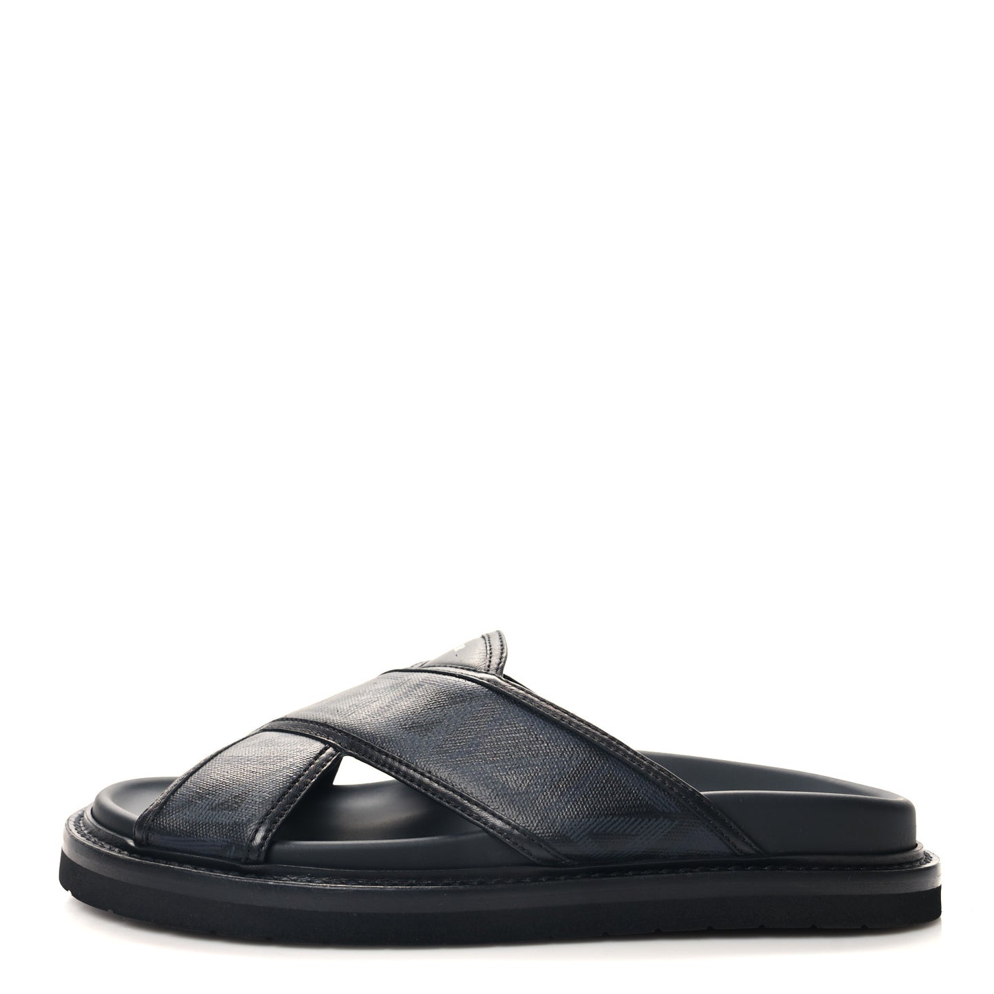 Coated Canvas CD Diamond Mens Aqua Sandal 40 Blue
