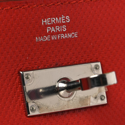 Hermes Grain d'H Kelly Longue Wallet Sanguine 11 of 11