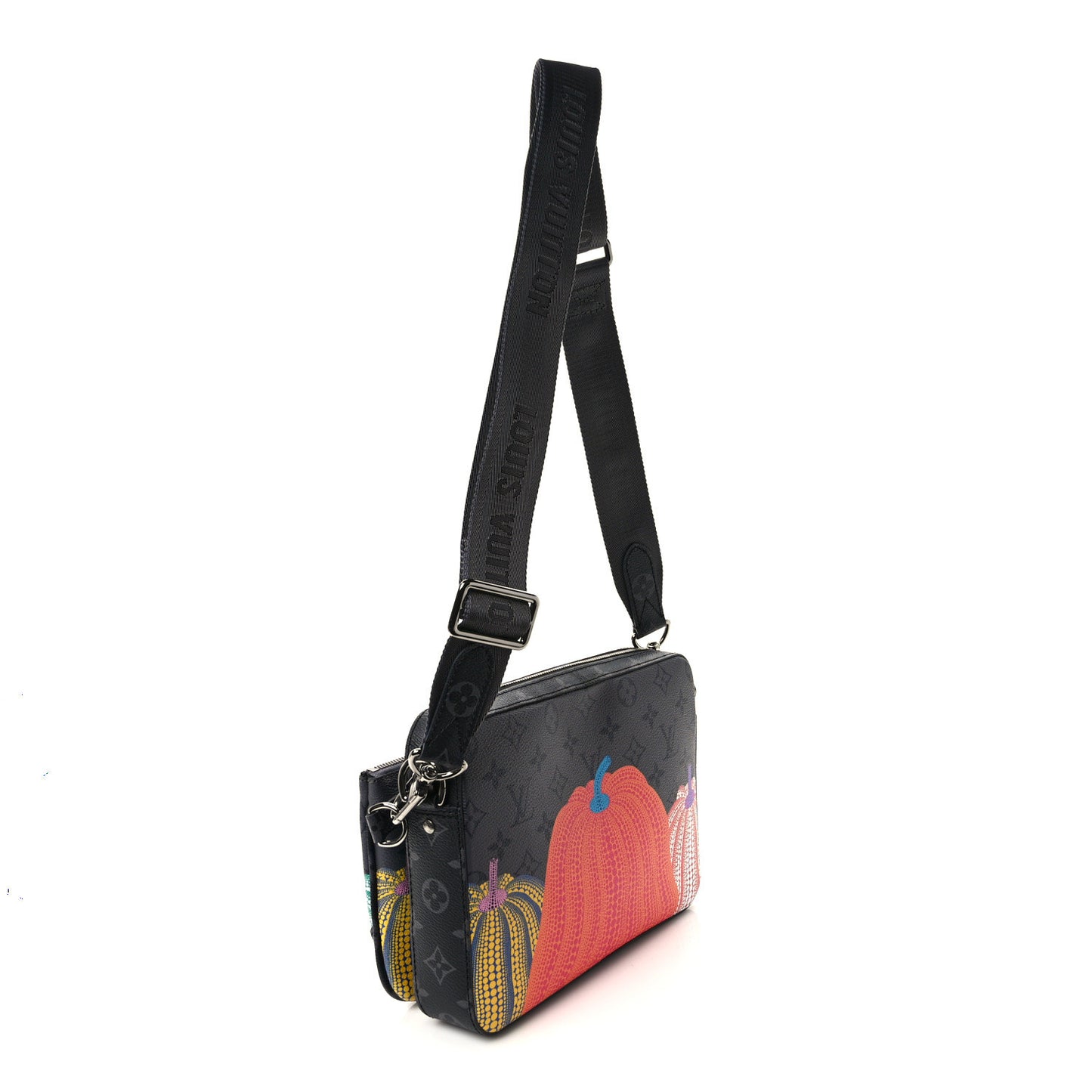 LV x YK Monogram Eclipse Reverse Pumpkin Trio Messenger