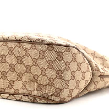 Gucci Monogram Piston Lock Tote Brown 10 of 13